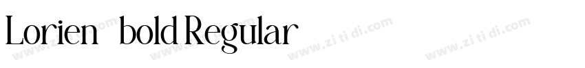 Lorien_bold Regular字体转换